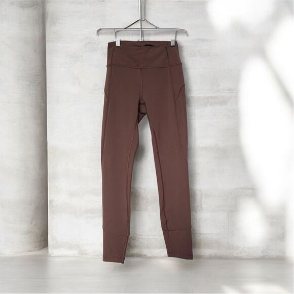 lululemon athletica Movement 7/8 Tight Antique Bark High-Waisted Mauve Leggings - Picture 3 of 4